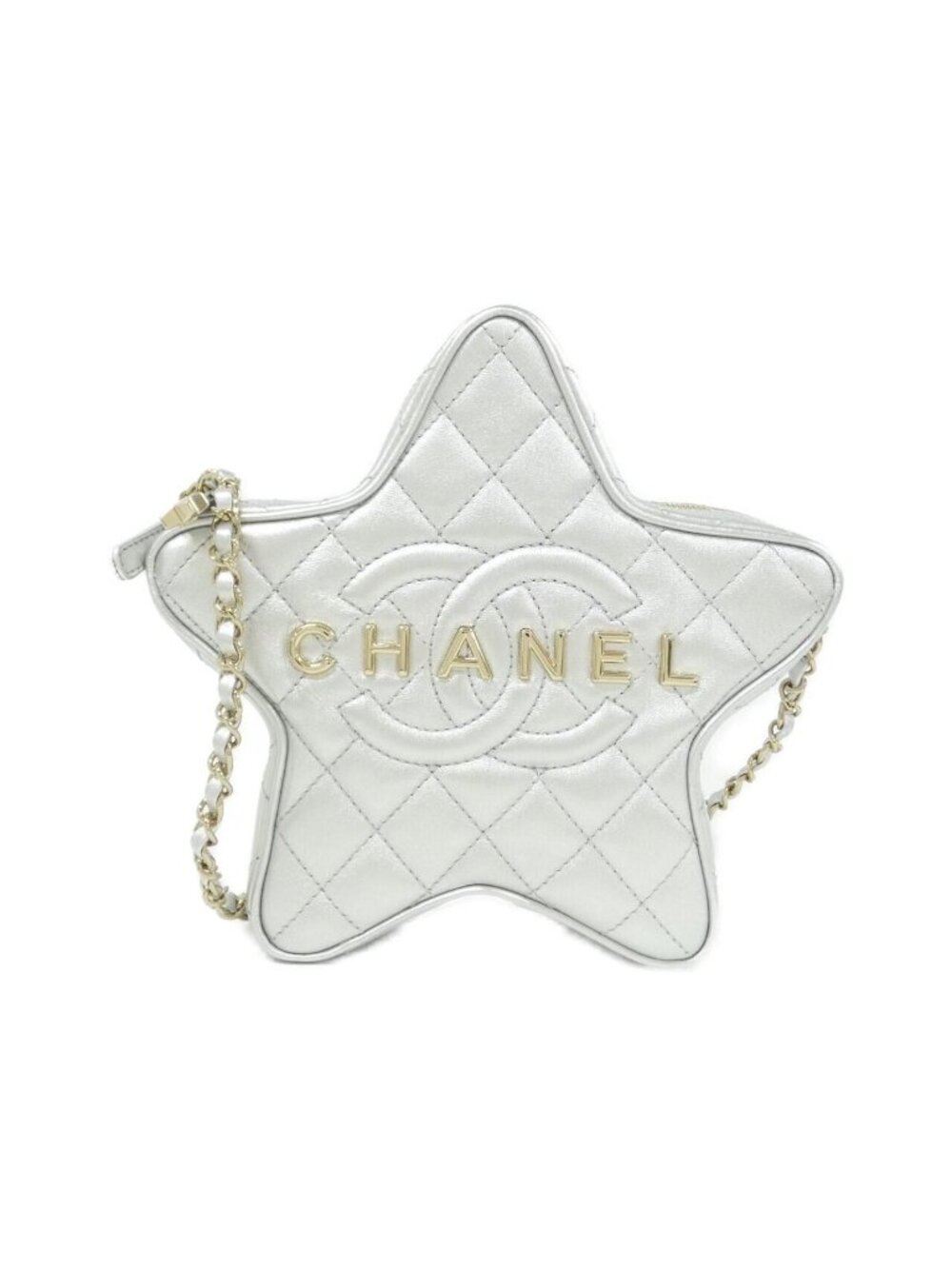 Chanel Shoulder Bag Silver